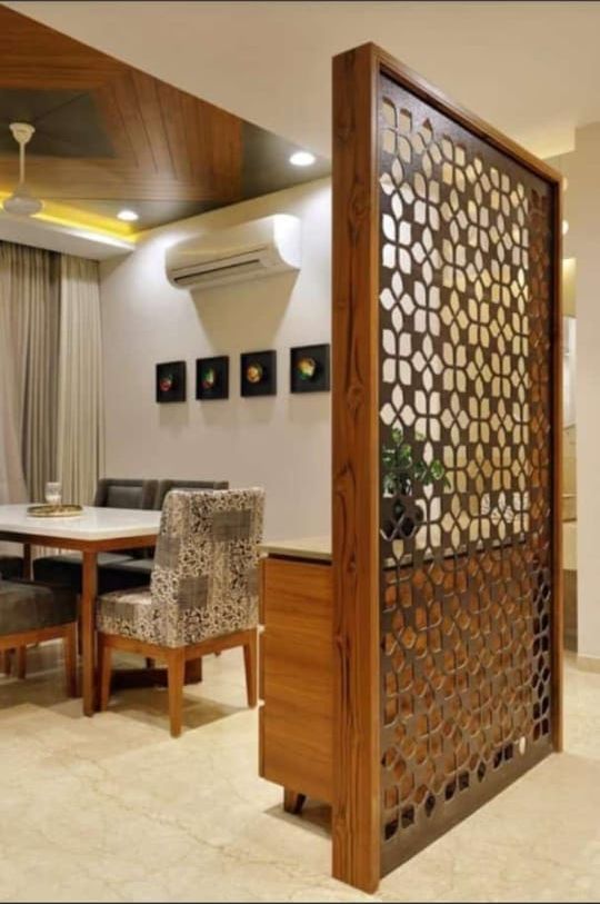 Jaali partition, dining area